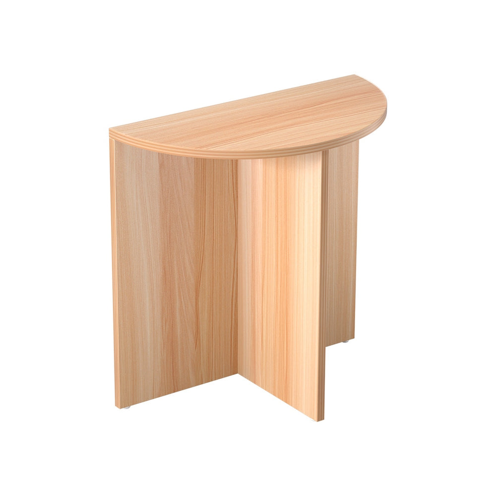 Artiss Elva Half Round Pine Finish Coffee Table, 48 cm