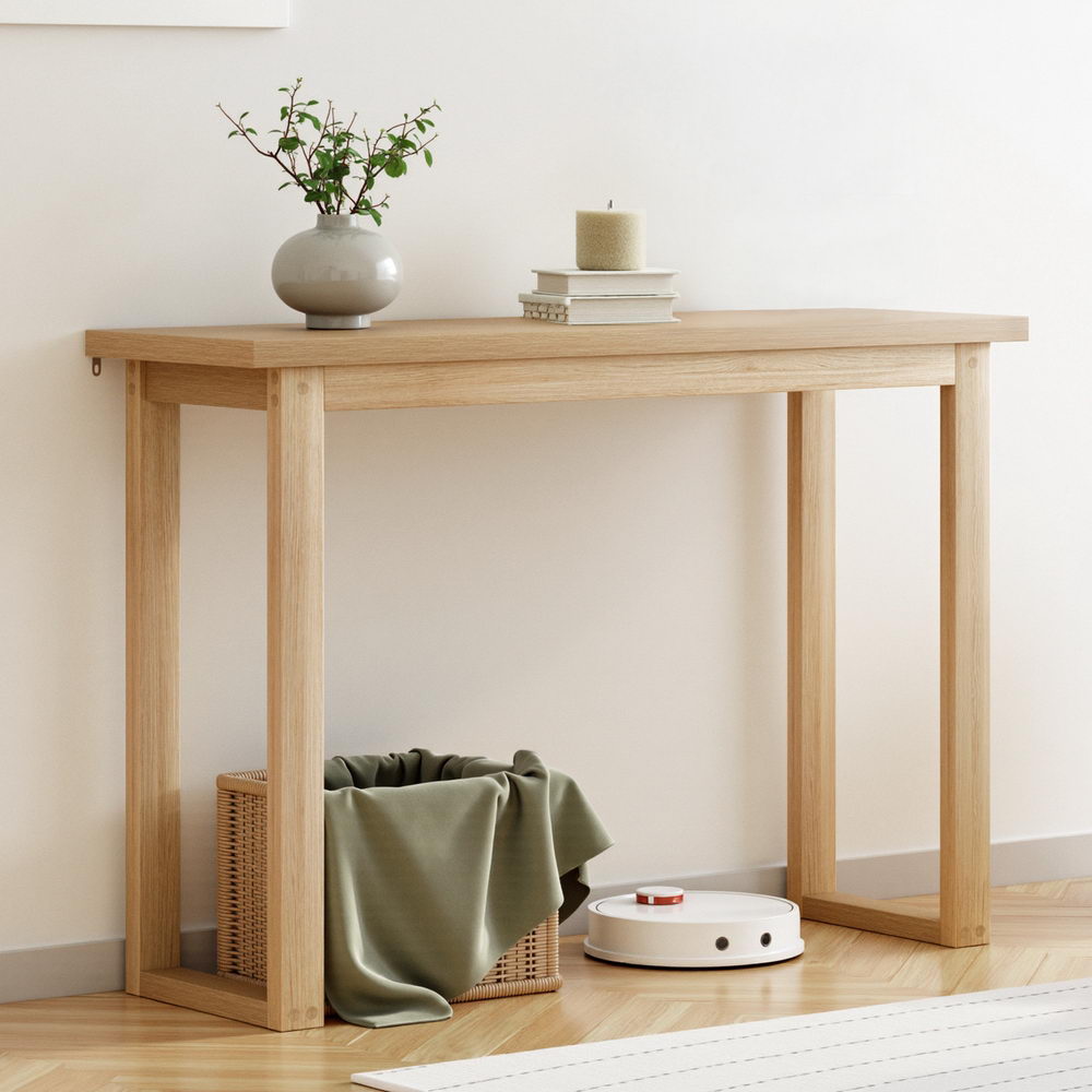 Artiss Pine Finish Console Table, 110 cm