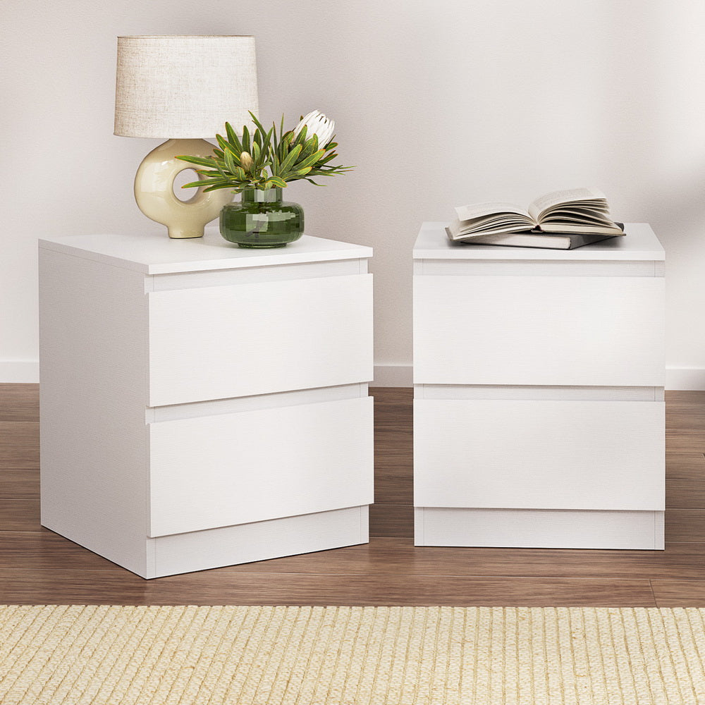 Artiss Pepe White Bedside Tables, Set of 2