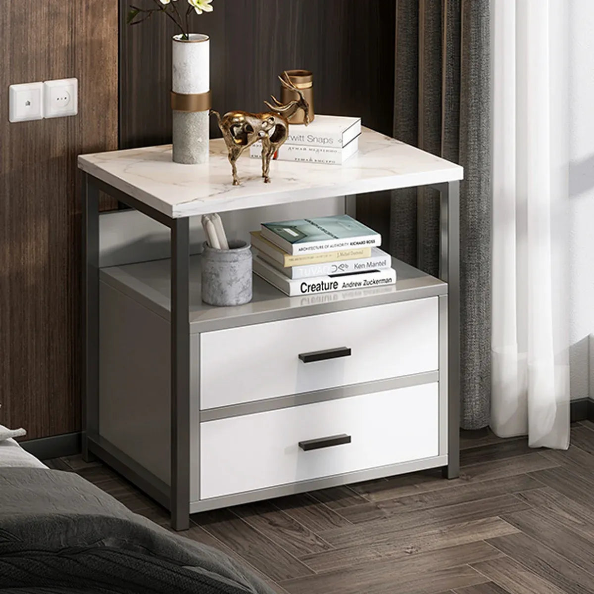 Classic Bedside Storage Cabinet