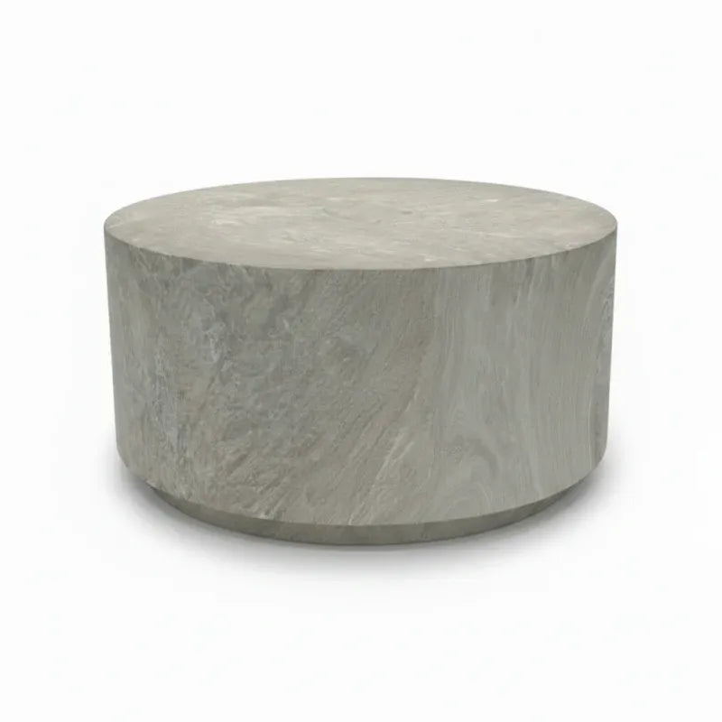 Pacific Haven Grey Round Coffee Table, 70 cm