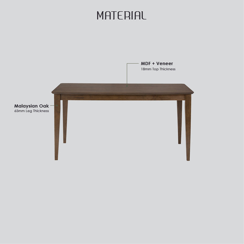 Allegro Natural Dining Table, 150 cm