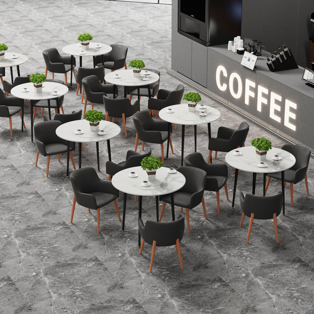 Round Sintered Stone Dining Table, 80 cm