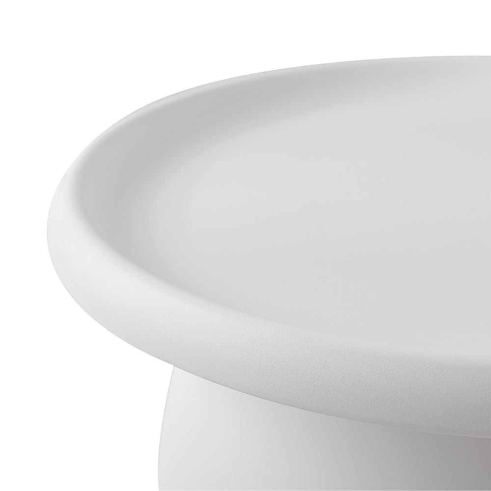 Artiss Ivory Round Coffee Table, 71 cm