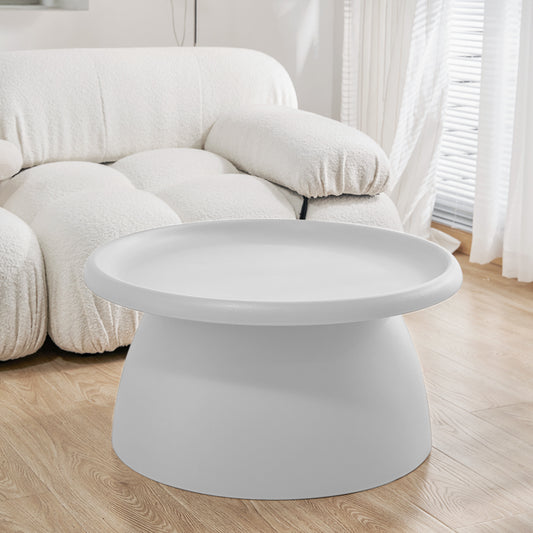Artiss Ivory Round Coffee Table, 71 cm