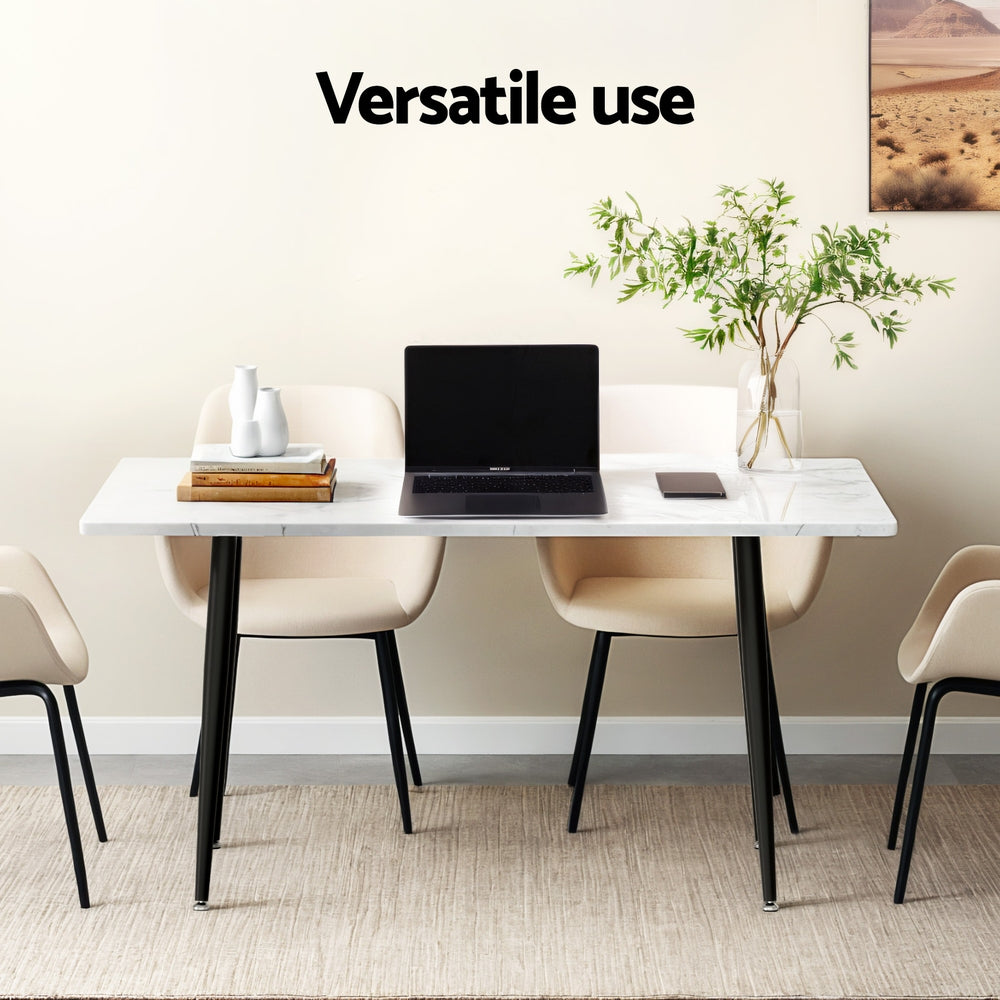 Artiss Marble Effect Dining Table, 150 cm