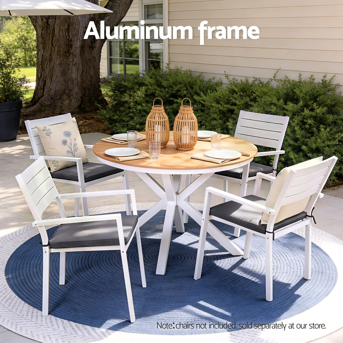 Gardeon Outdoor Dining Table, 108 cm