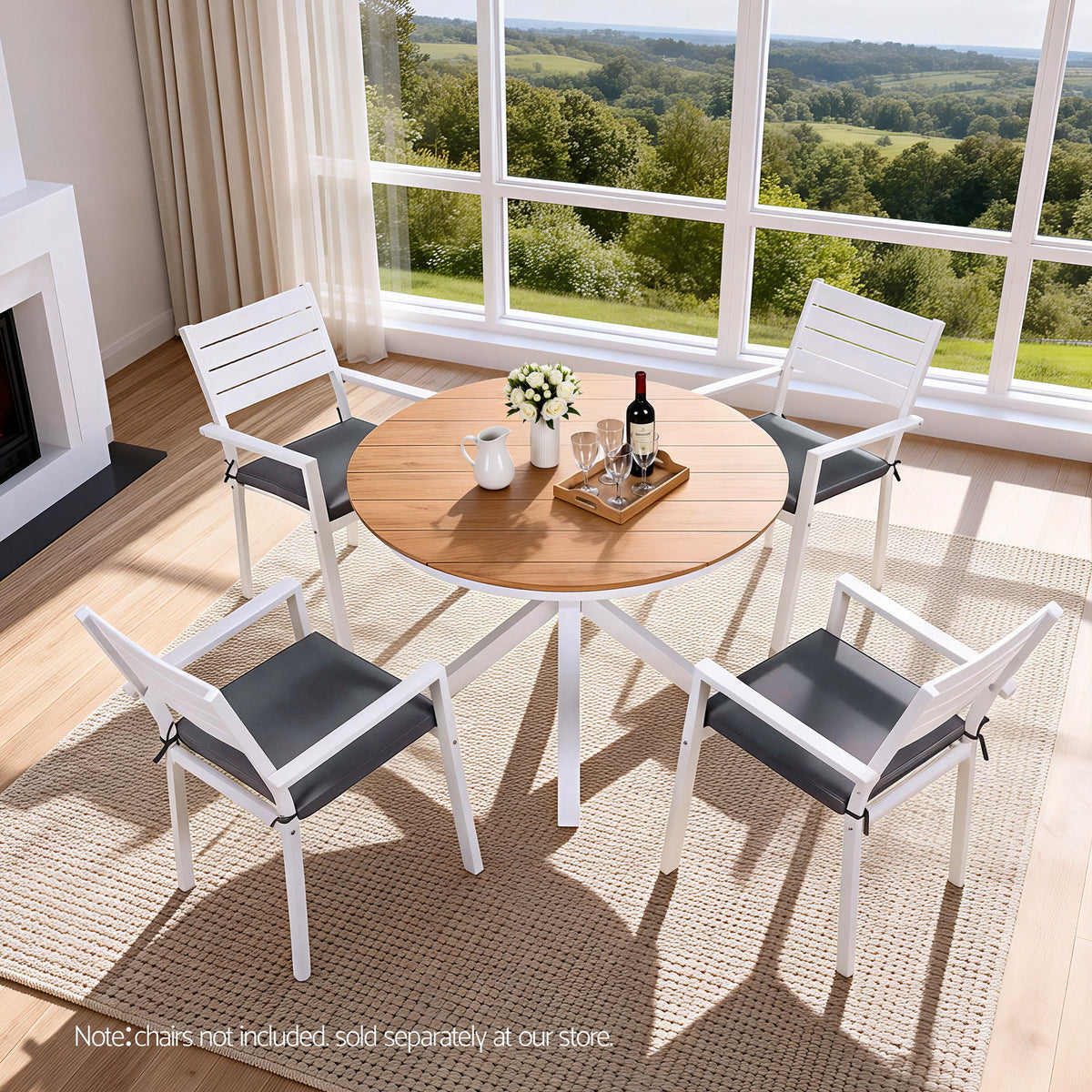 Gardeon Outdoor Dining Table, 108 cm