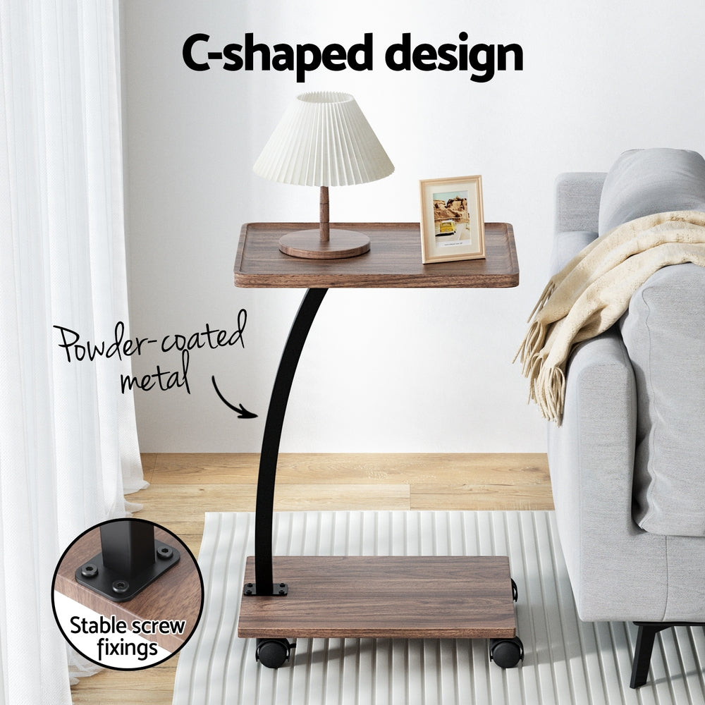 Artiss C Shaped Coffee Table