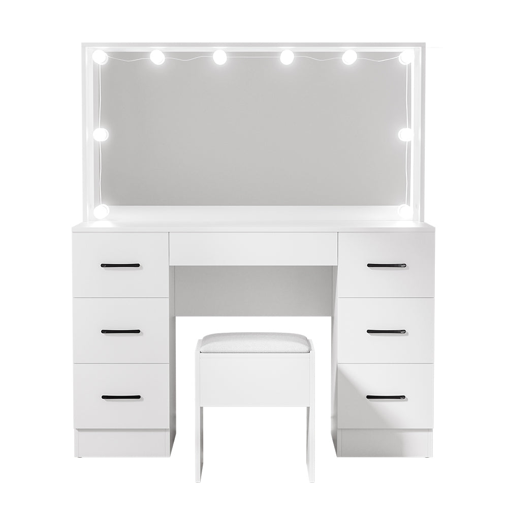 Artiss Debbie White Dressing Table and Stool Set