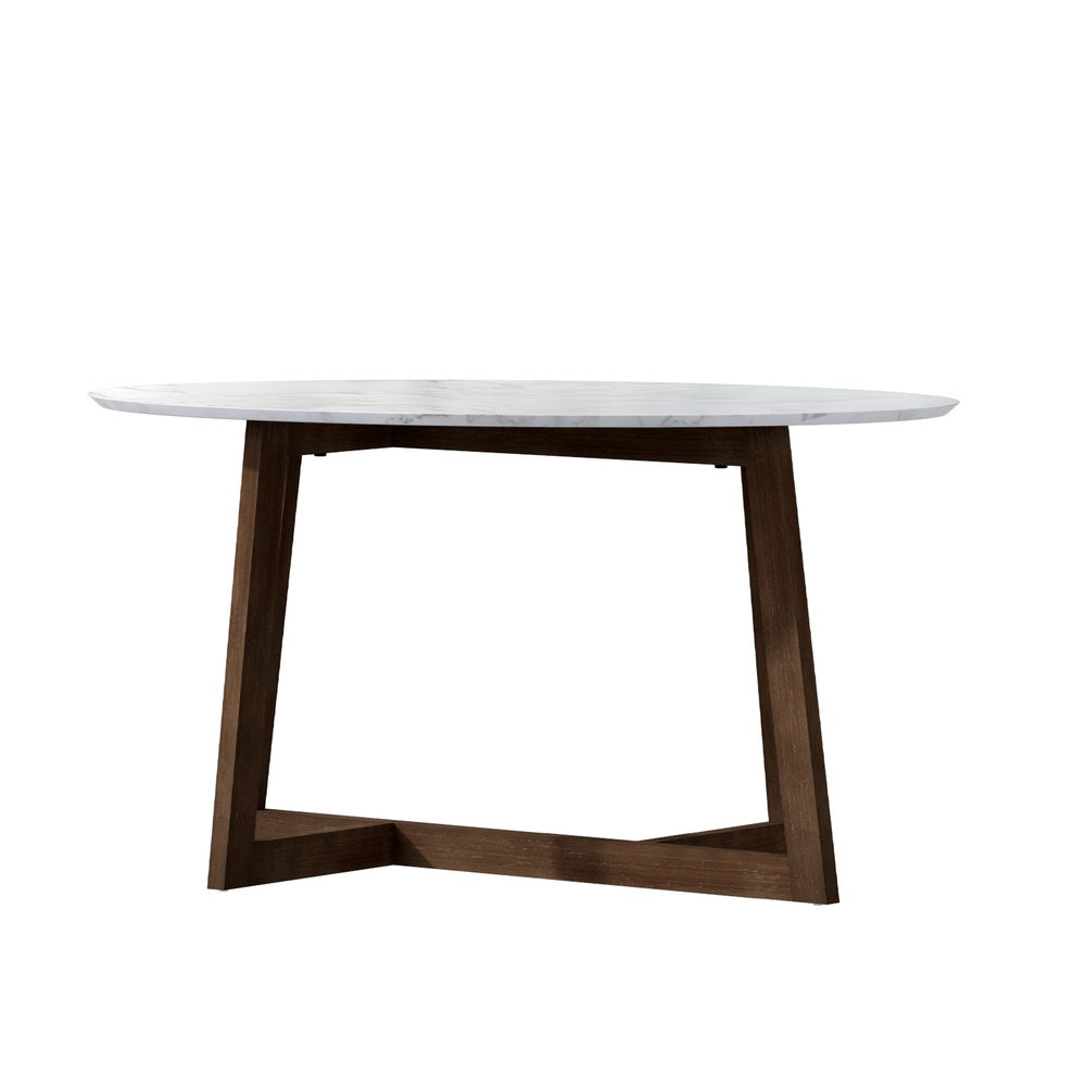 Artiss Oval Marble Effect Coffee Table