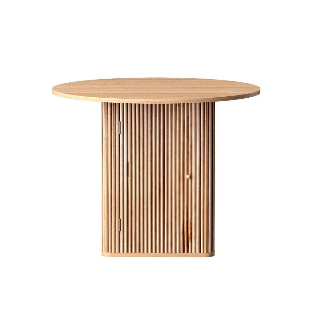 Artiss Dining Table with Storage Base, 100 cm