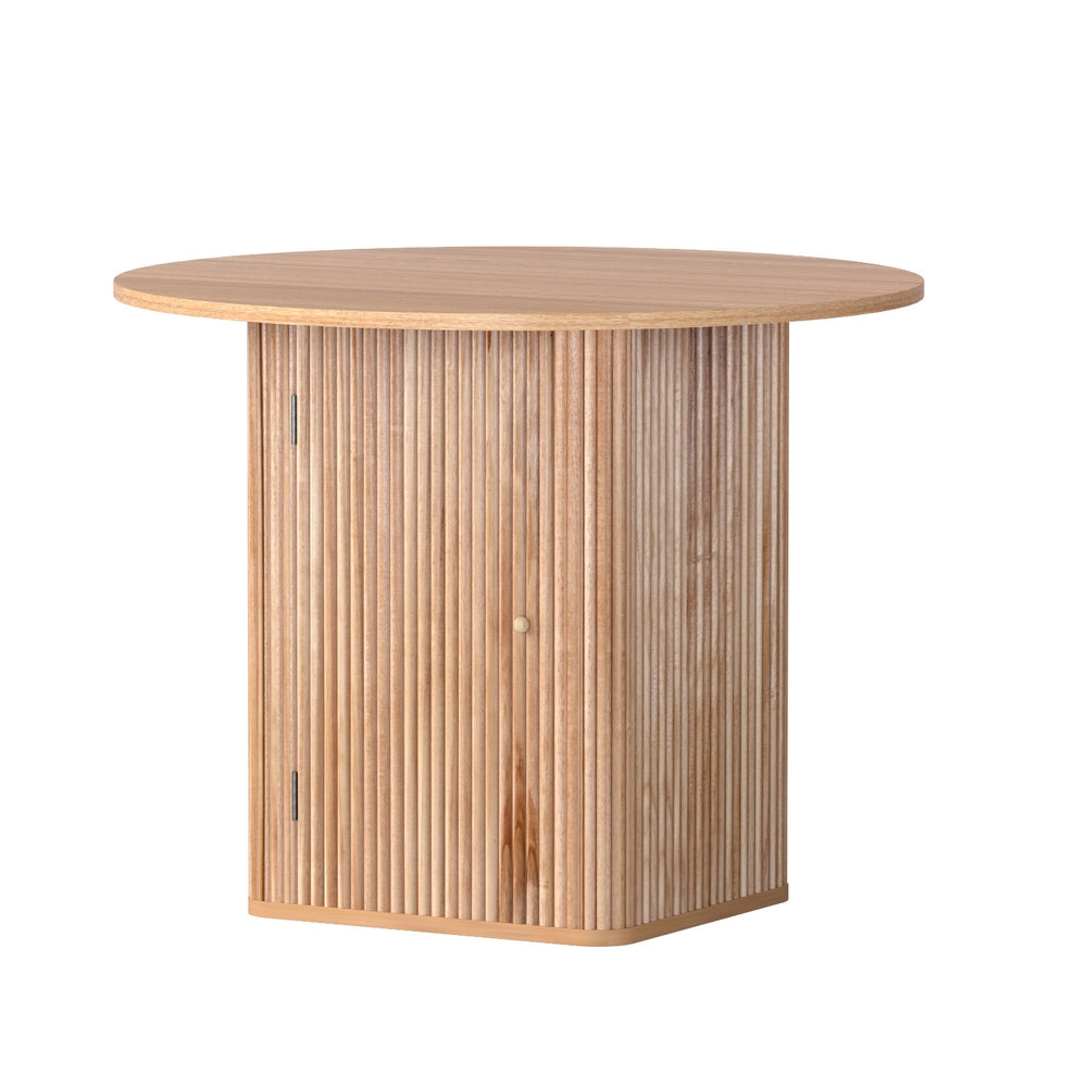 Artiss Dining Table with Storage Base, 100 cm