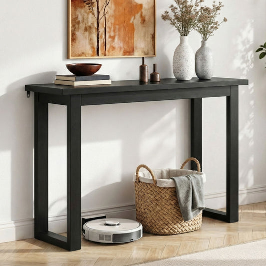 Artiss Black Console Table, 110 cm
