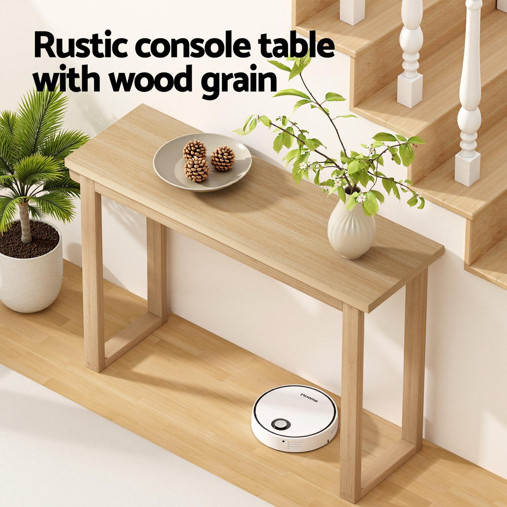 Artiss Pine Finish Console Table, 110 cm