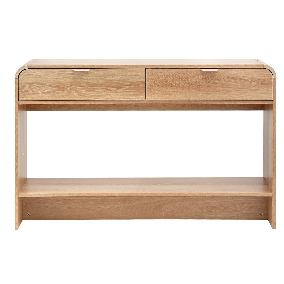 Artiss Pine Finish Console Table with Drawers, 120 cm