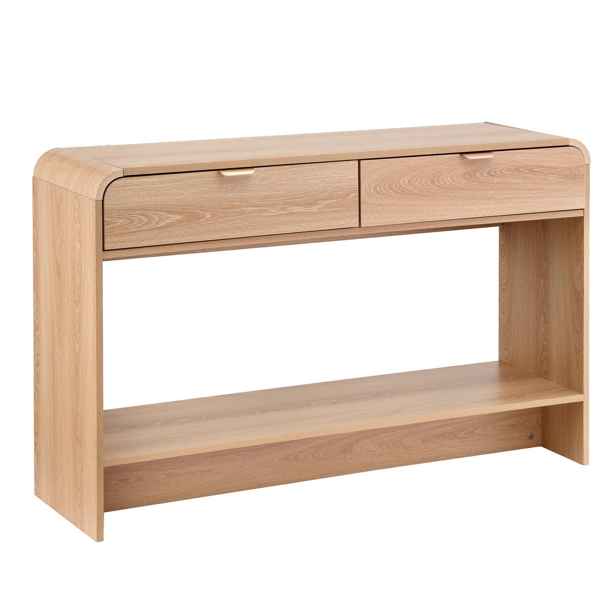 Artiss Pine Finish Console Table with Drawers, 120 cm