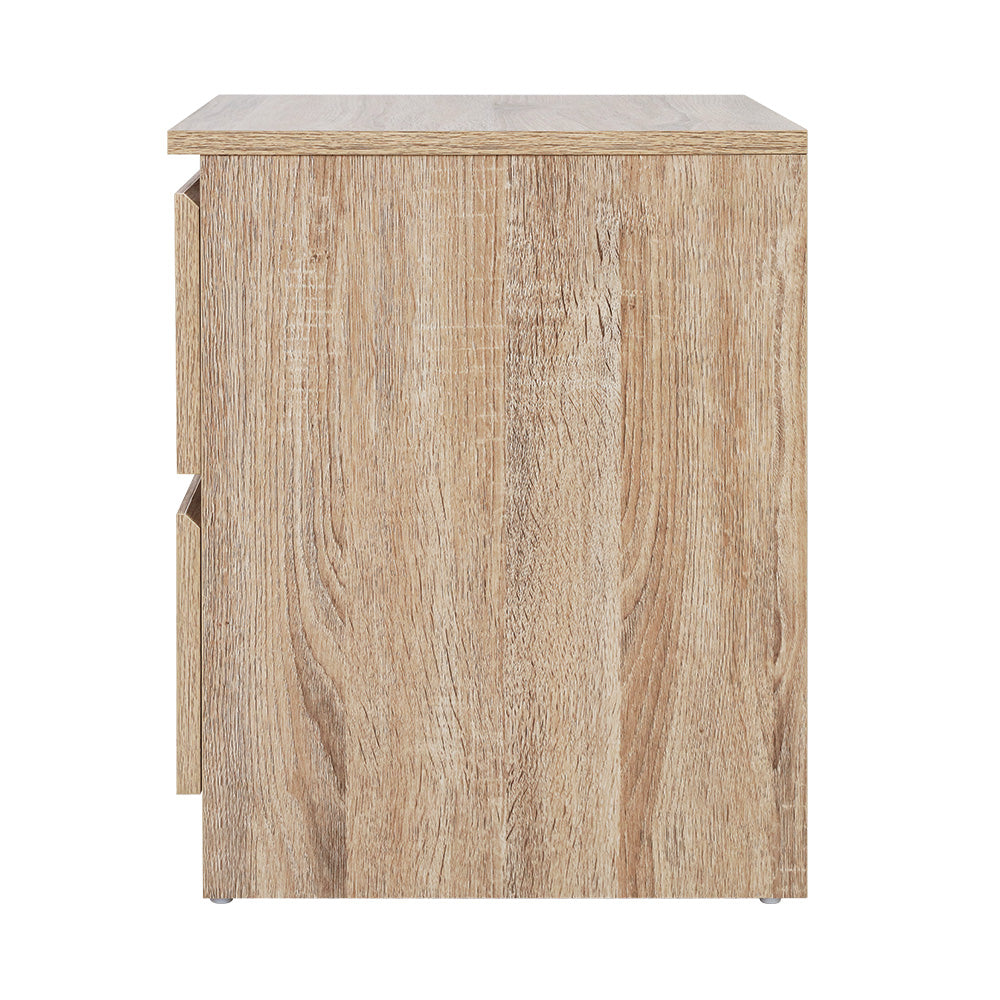 Artiss Pepe Oak Finish Bedside Table