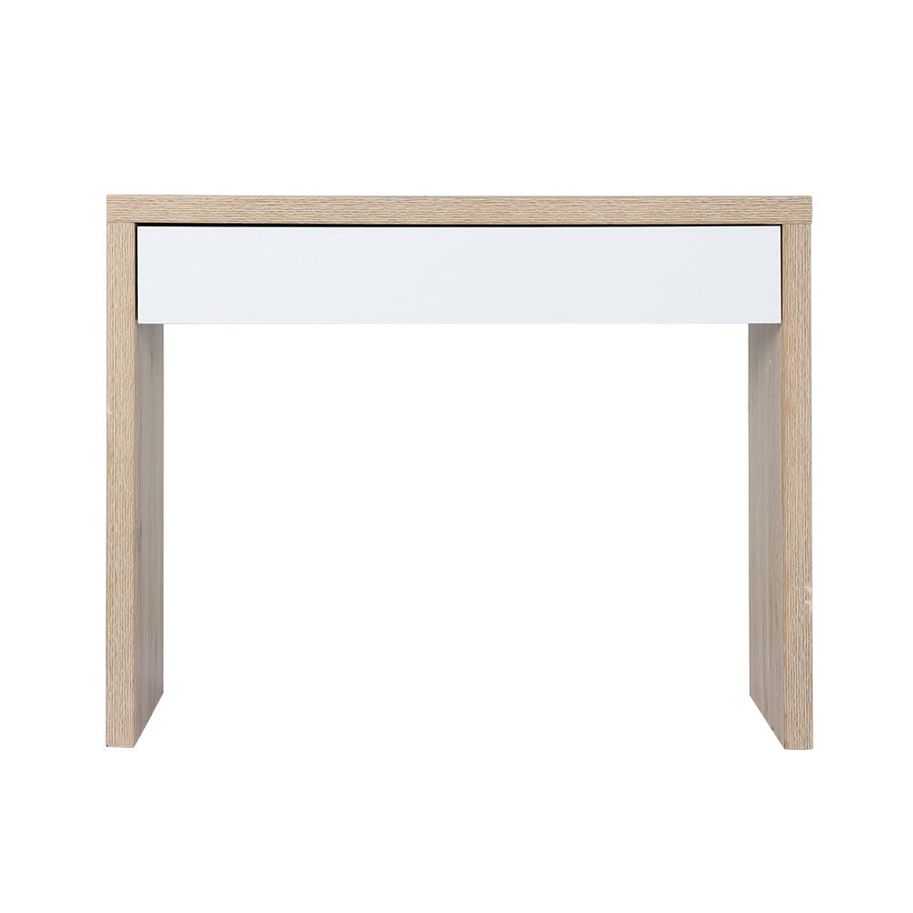 Artiss Jory White and Pine Finish Console Table