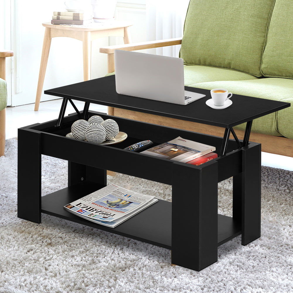Artiss Black Lift Top Coffee Table