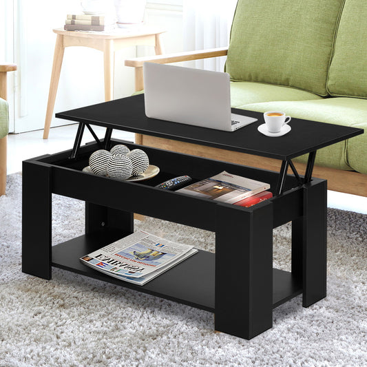 Artiss Black Lift Top Coffee Table