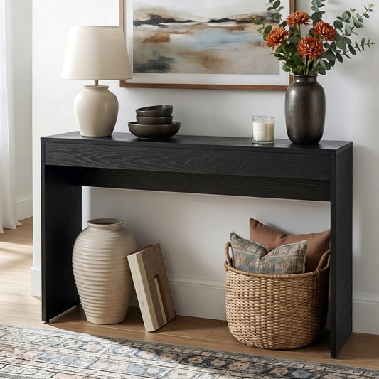 Artiss Black Console Table, 120 cm