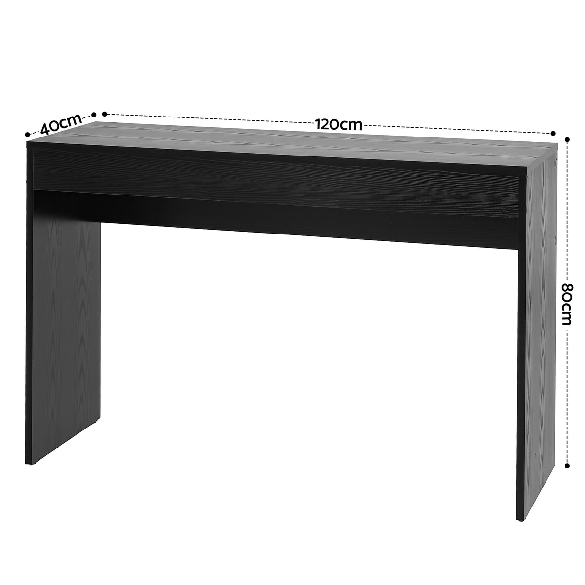 Artiss Black Console Table, 120 cm