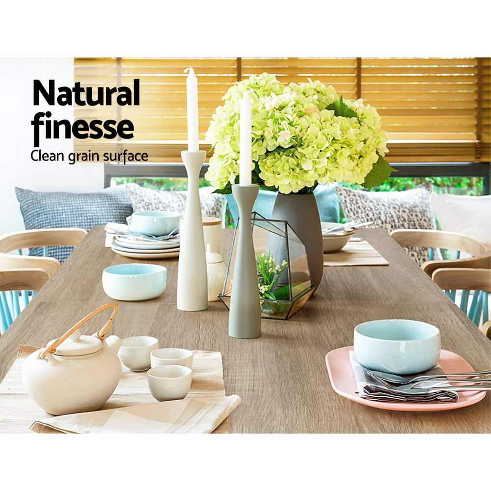 Artiss Natu Oak Finish Dining Table, 120 cm