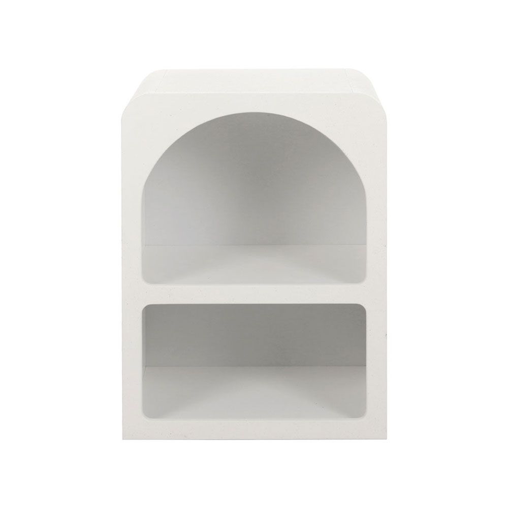 Artiss Arched White Bedside Tables, Set of 2