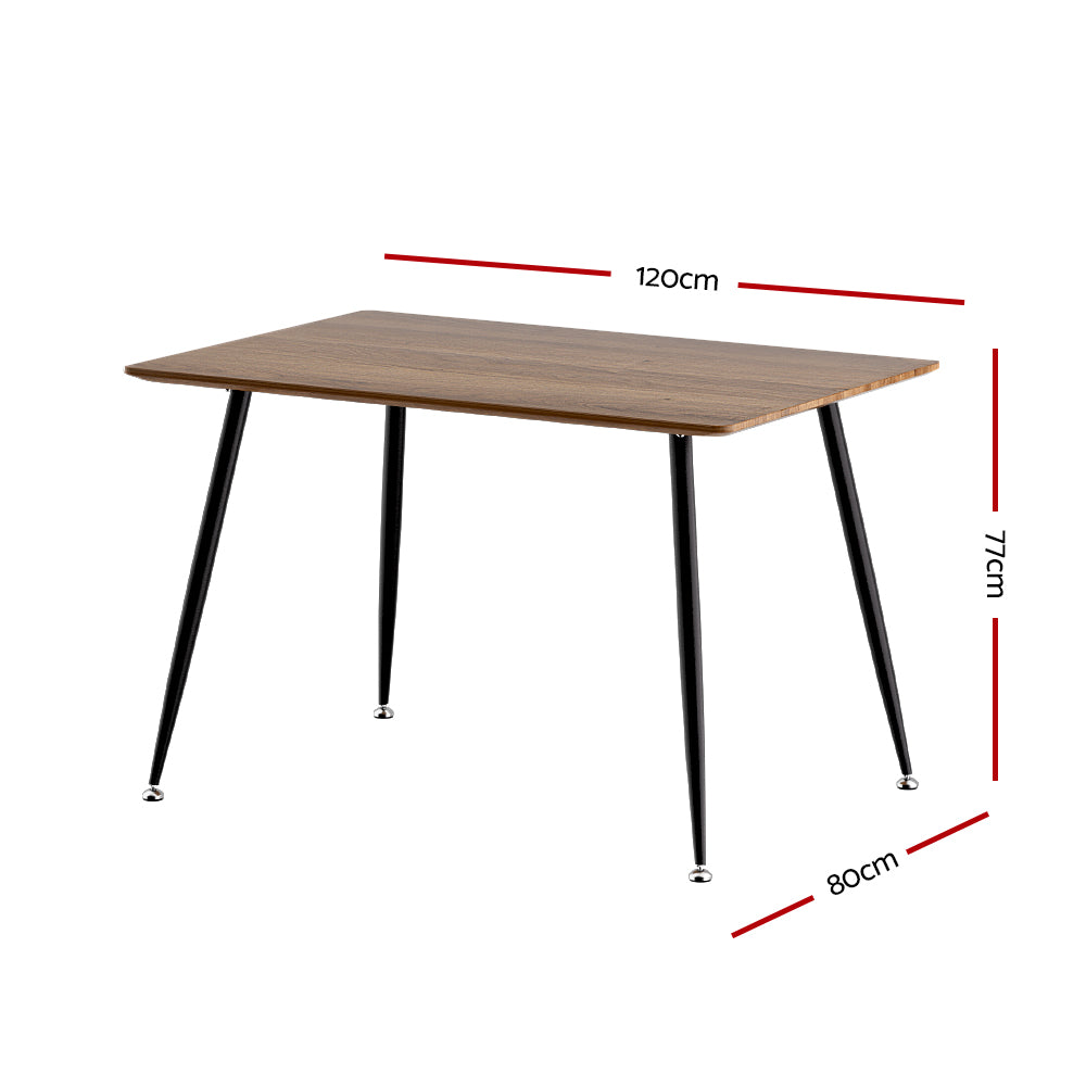 Artiss Rectangular Dining Table, 120 cm