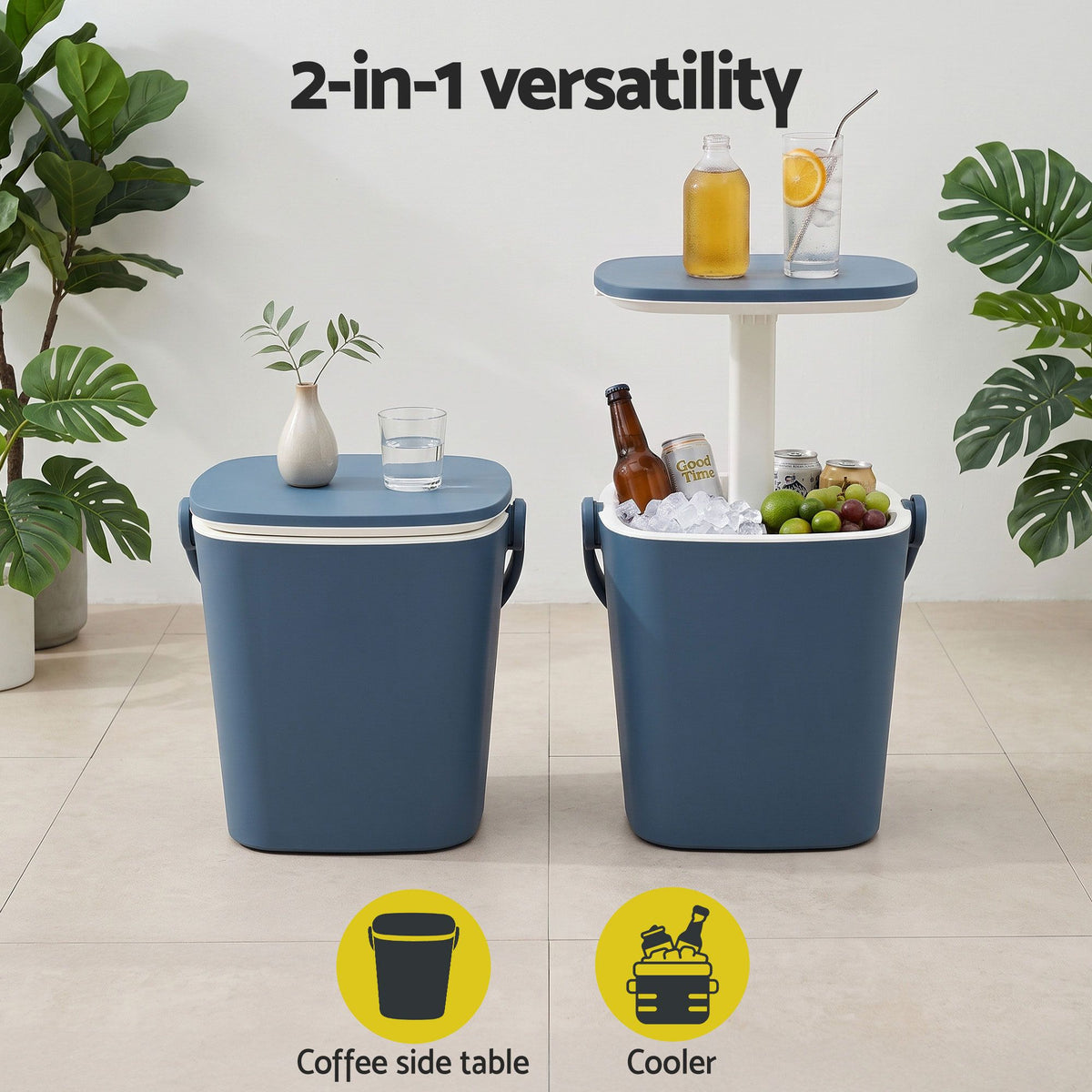 Gardeon Blue Cooler Bar Table, 15 L