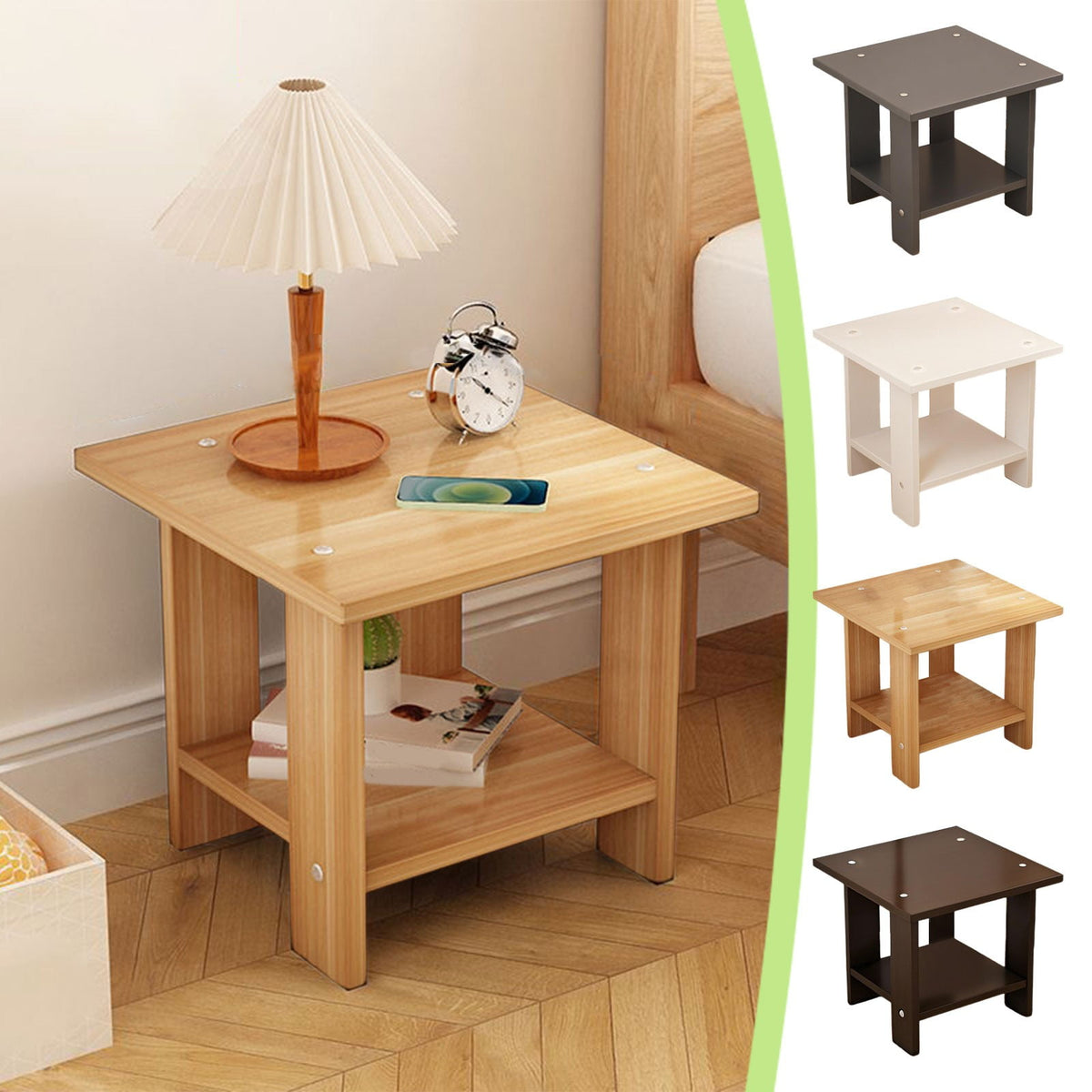 Compact Square Side Table, 31 cm