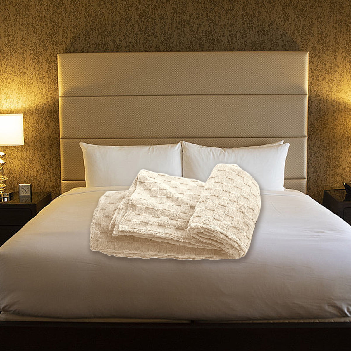 Super Soft Throw Blanket, Cooling Blankets, Cotton Bed Blanket, Cotton Thermal Throw Blanket, Lightweight Throw Breathable Premium Soft Comfortable Machine Washable Blanket for All Season 39.3×59 in White