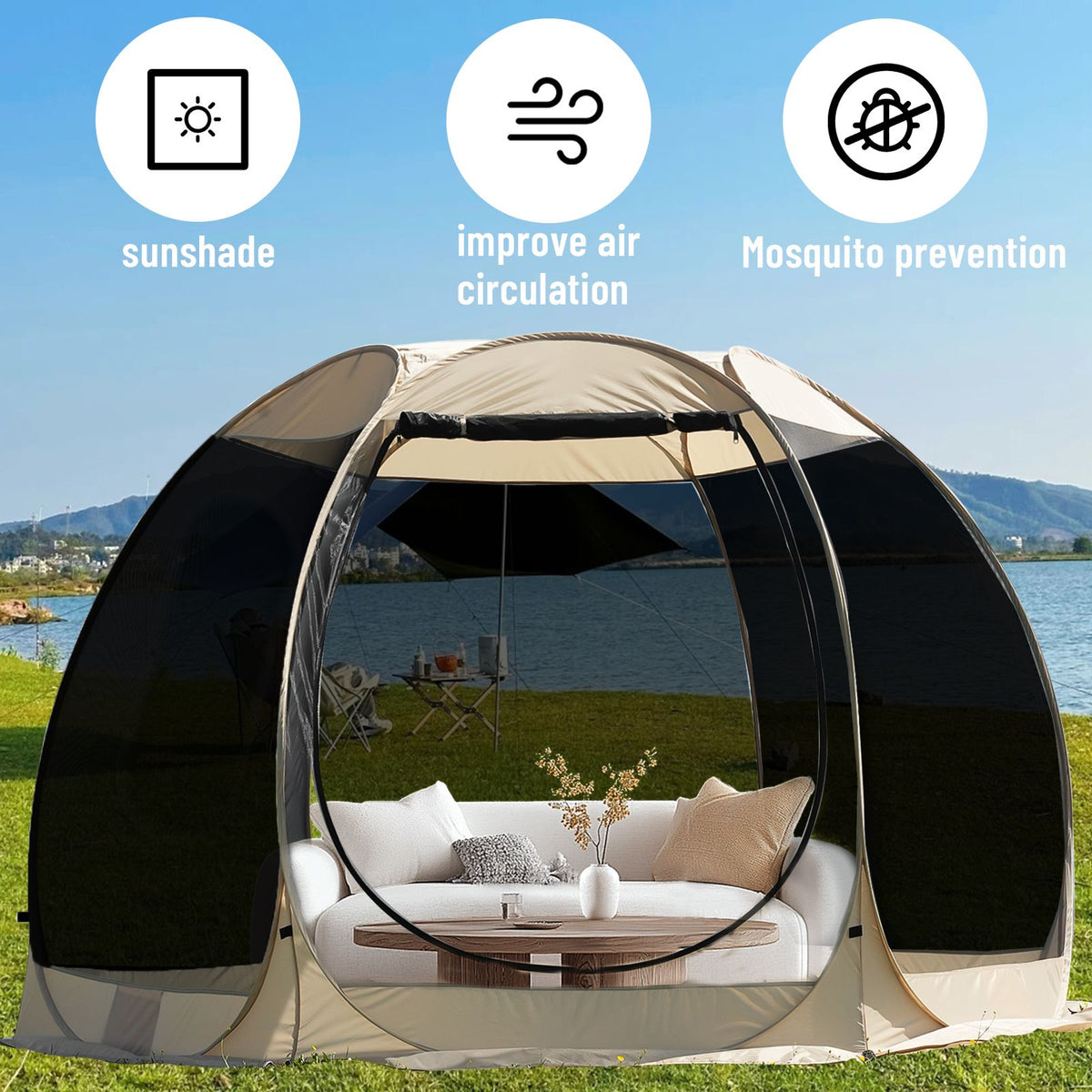 Pop Up Screen Shelter, 3 m
