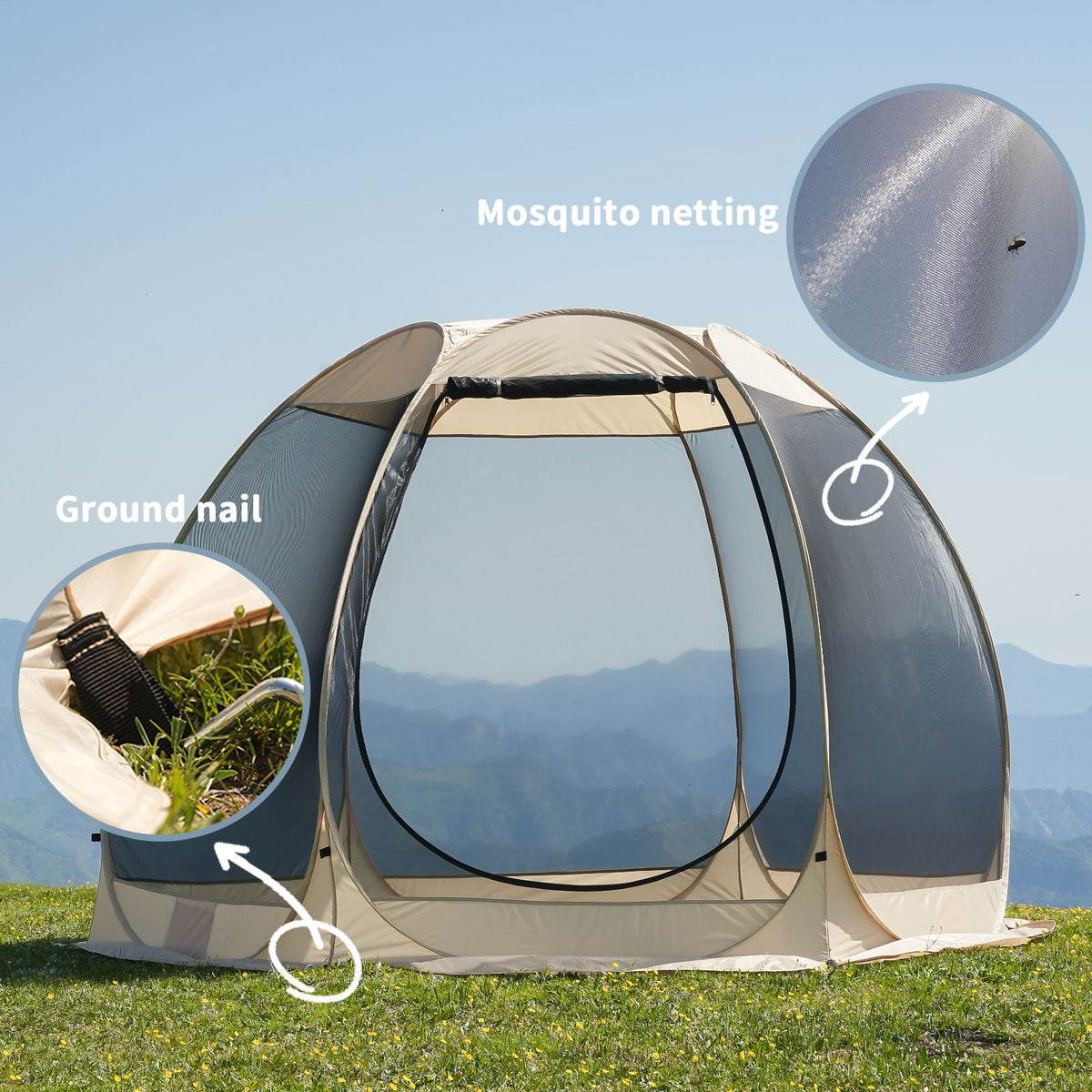 Pop Up Screen Shelter, 3 m