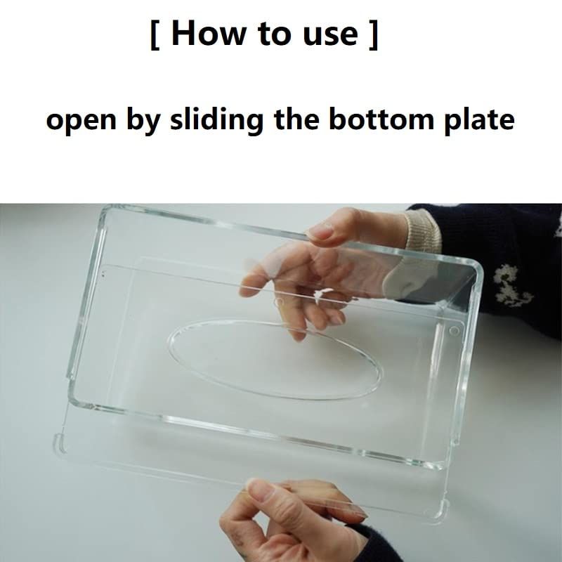 Clear Acrylic Tissue Box Cover