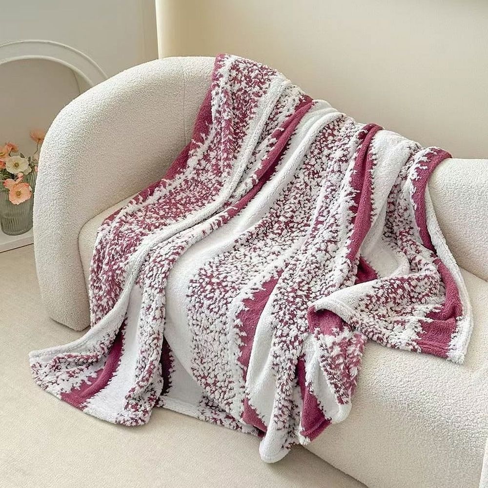 Throw Blanket, Soft Cozy Throw Blankets for Couch, Sofa, Bed, Travel, Lightweight Fluffy Warm Plush Decorative Blankets for Women, Men Gift