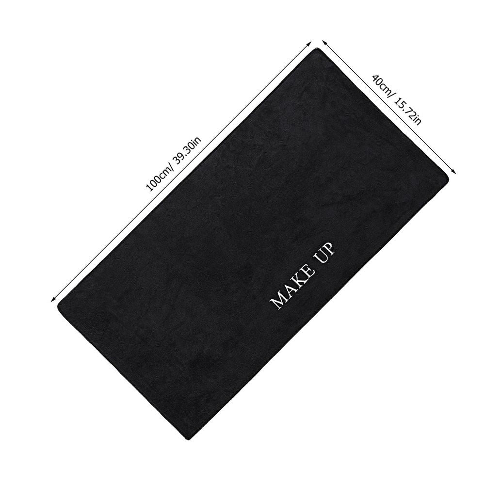 Black Dressing Table Protector Mat, 100 x 40 cm