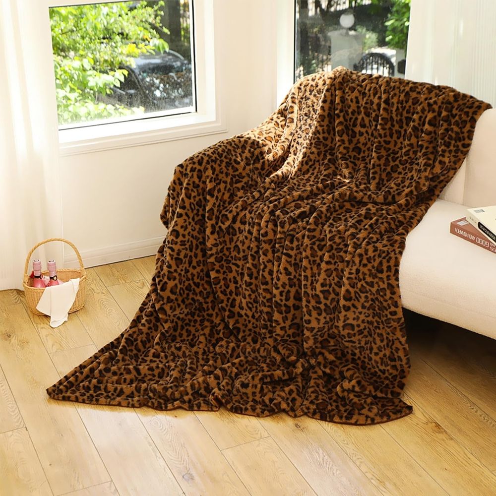Weighted Blankets, Leopard Throw Blanket 50' 480  Double Blankets And Throws For Bed Sofa Travel And Camping Cozy Plush Blanket Print Blank