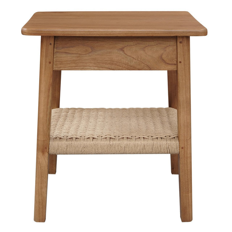 Kelly Almond Bedside Table with Drawer