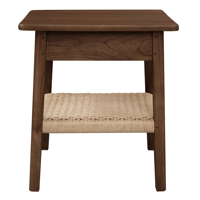 Kelly Walnut Bedside Table with Drawer