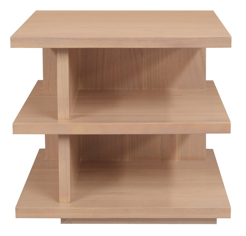 Hudson Natural Finish Square Side Table