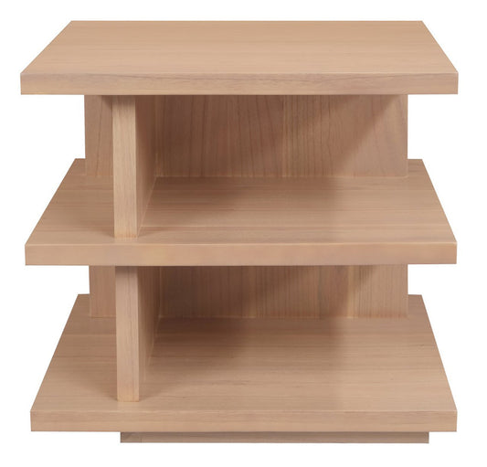 Hudson Natural Finish Square Side Table
