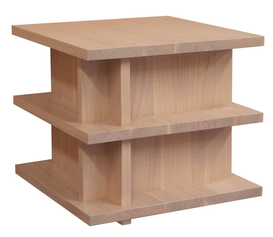 Hudson Natural Finish Square Side Table
