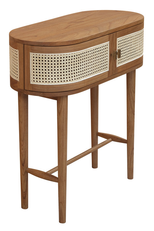 Kelly Almond Console Table with Two Doors
