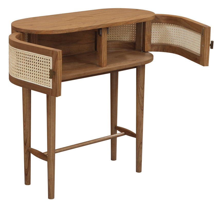 Kelly Almond Console Table with Two Doors