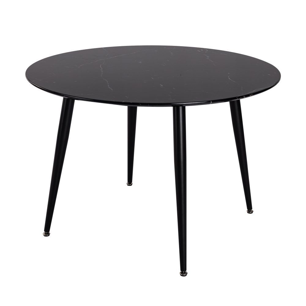 Marble Mania Round Marble Effect Dining Table