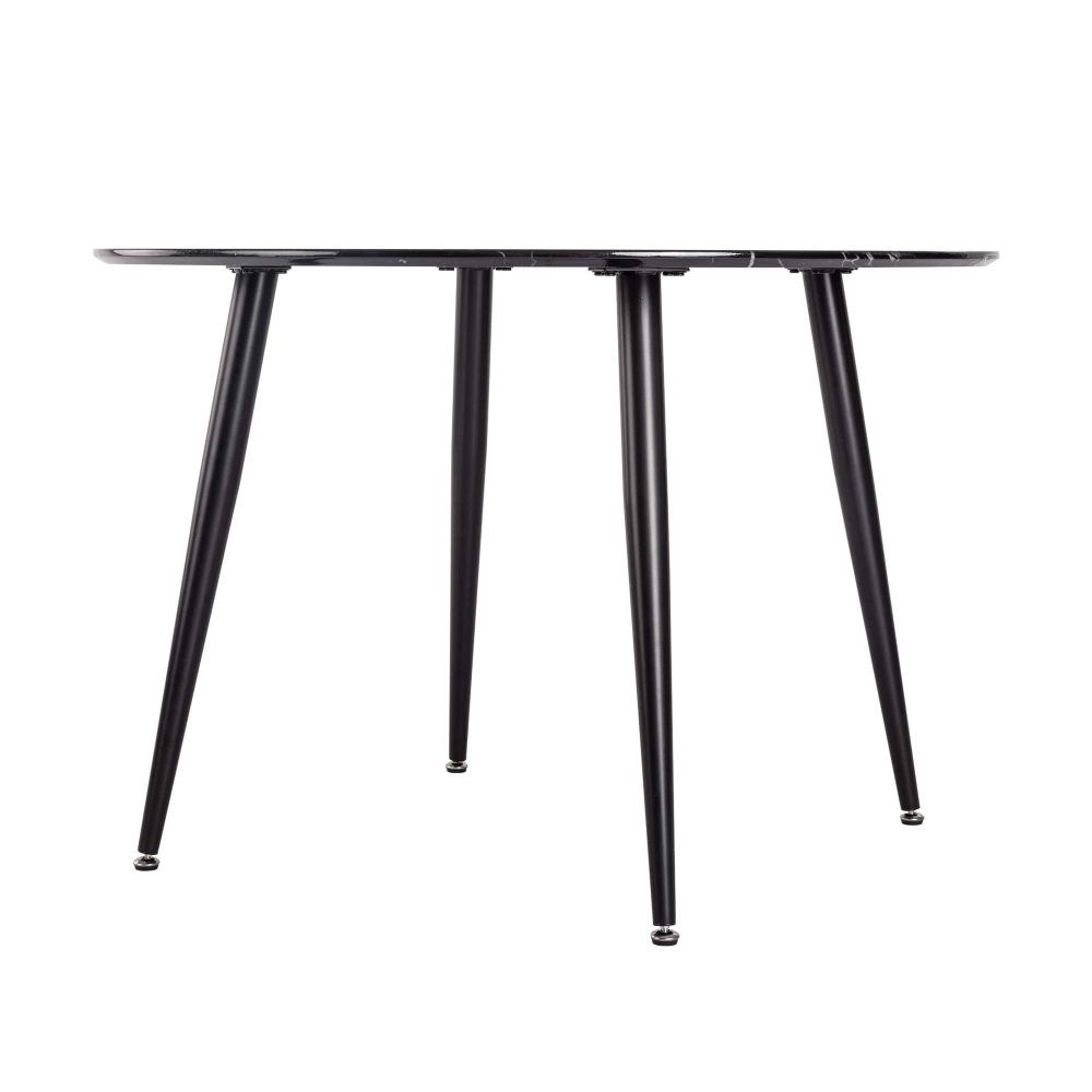 Marble Mania Round Marble Effect Dining Table