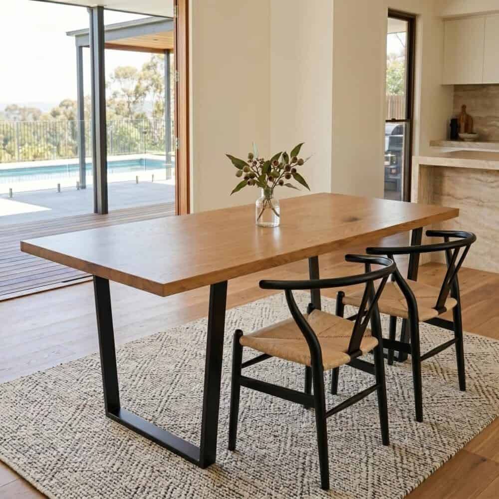 Venice Natural Rectangular Dining Table, 170 cm