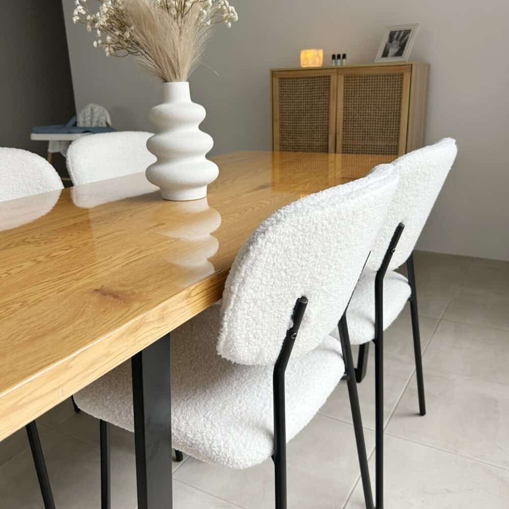 Venice Natural Rectangular Dining Table, 170 cm